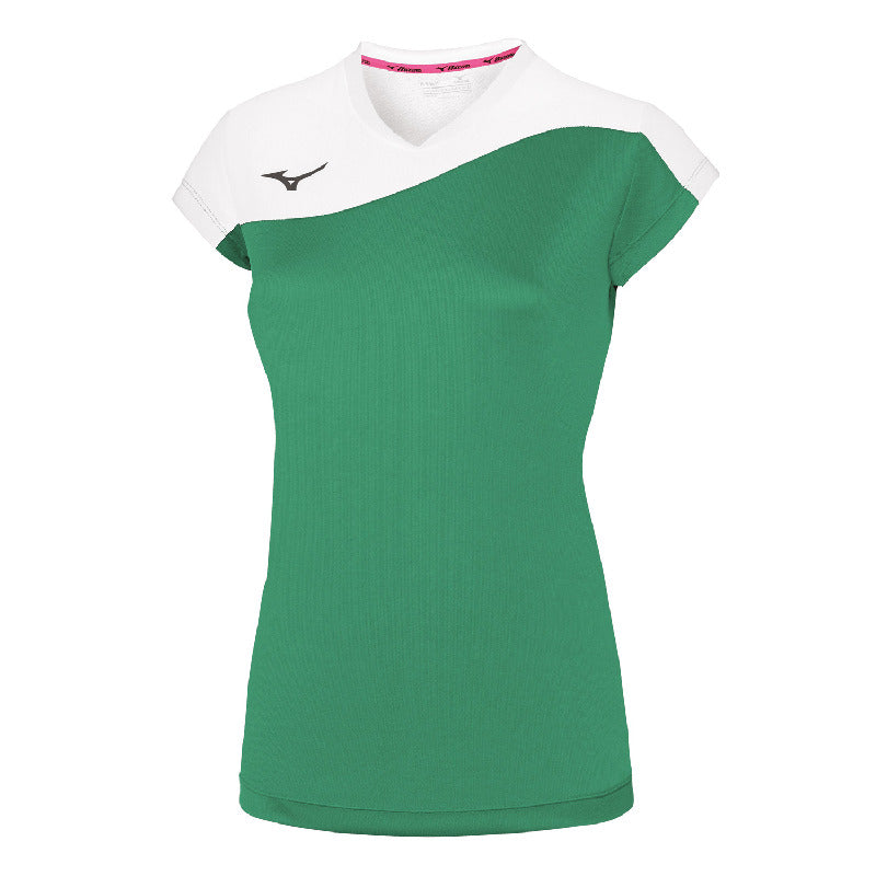 Mizuno Sport-T-Shirt Authentic Myou – Damen | V2EA7203 – Grün/Weiß