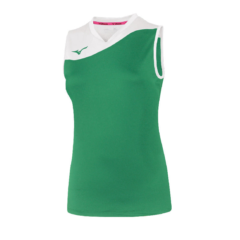 Mizuno Ärmelloses Sportshirt Authentic Myou – Damen | V2EA7205 – Grün/Weiß