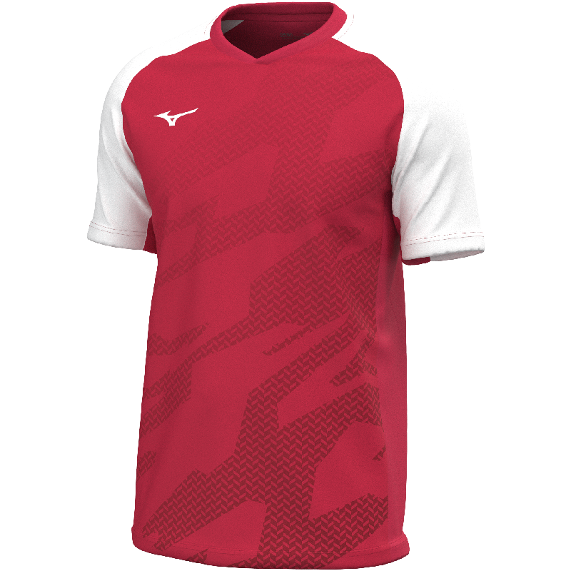 Mizuno Sporttrikot Game Meisaigara – Herren | V2EAC510 – Rot/Weiß