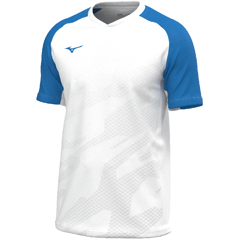 Mizuno Sporttrikot Game Meisaigara – Herren | V2EAC510 – Weiß/Royalblau