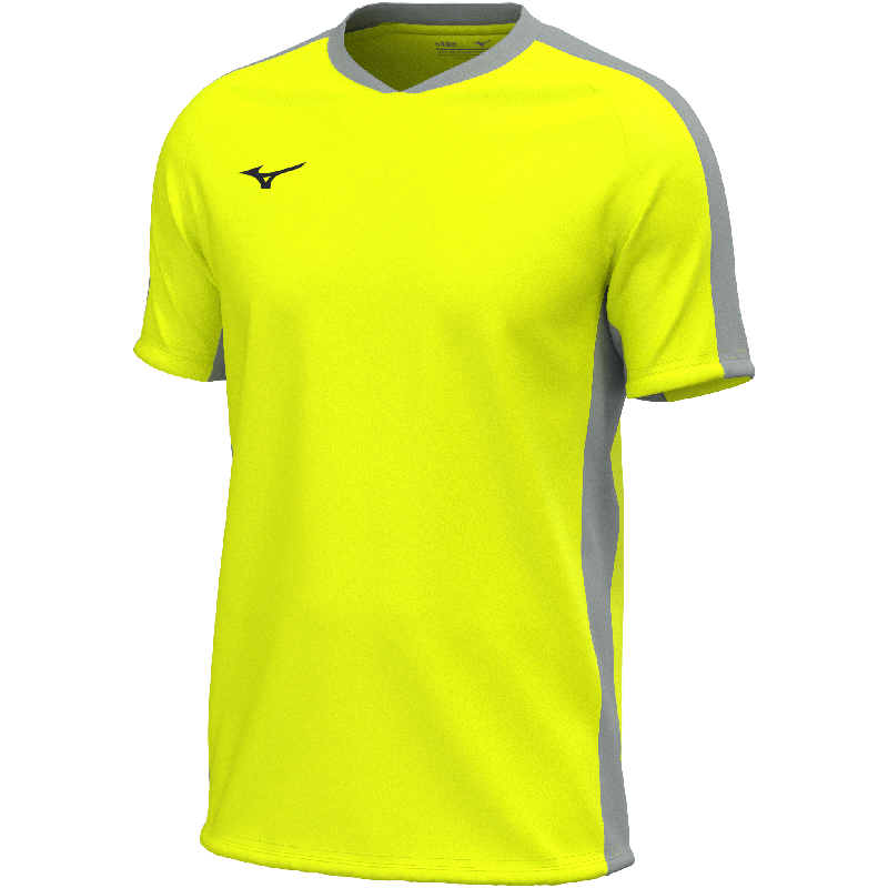 Mizuno Sport-T-Shirt – Herren | V2EAC511 – Neongelb/Grau