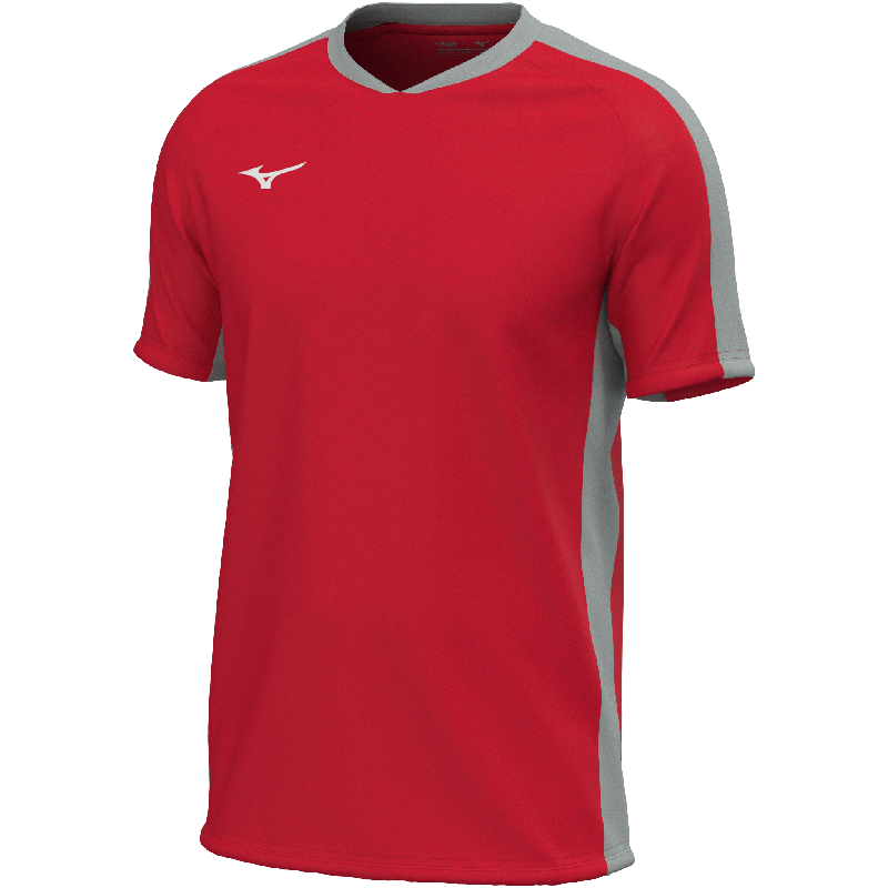 Mizuno Sport-T-Shirt – Herren | V2EAC511 – Rot/Grau