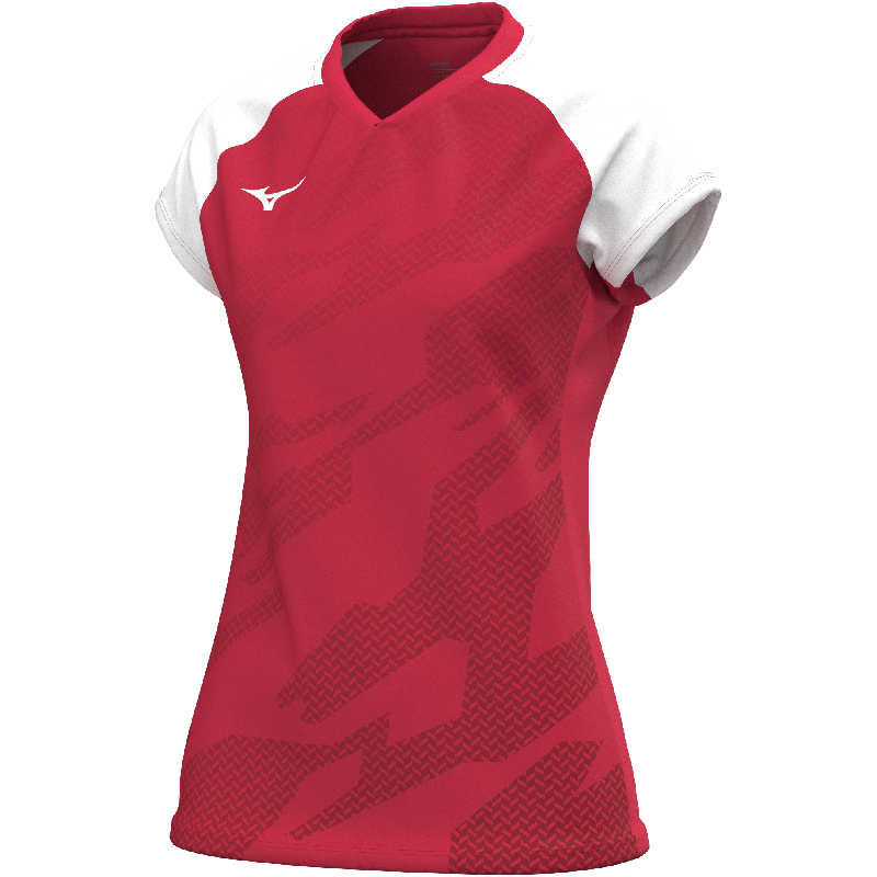 Mizuno Sporttrikot Game Meisaigara – Damen | V2EAC710 – Rot/Weiß