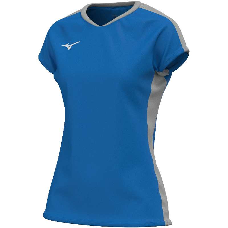 Mizuno Sport-T-Shirt – Damen | V2EAC711 – Royalblau/Grau