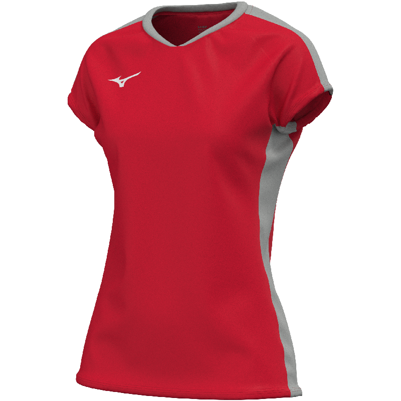Mizuno Sport-T-Shirt – Damen | V2EAC711 – Rot/Grau