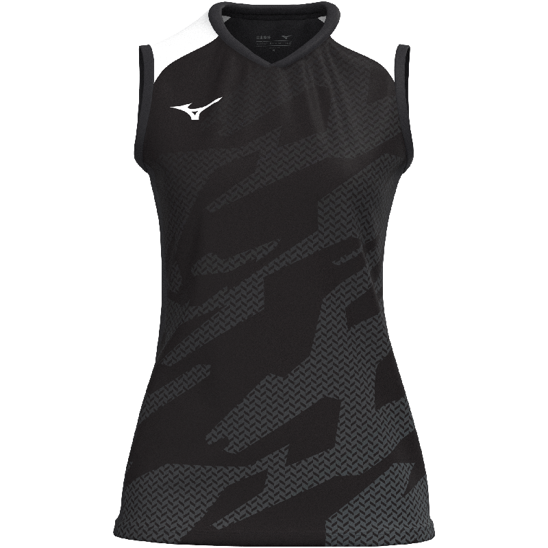 Mizuno Ärmelloses Sportshirt Game Meisaigara – Damen | V2EAC712 – Schwarz/Weiß
