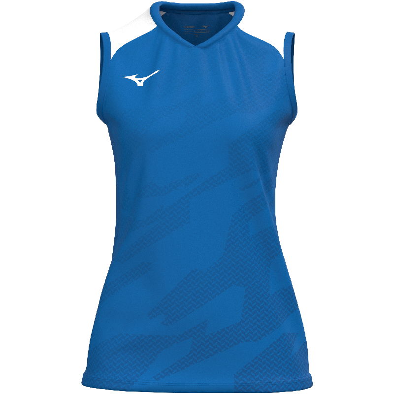 Mizuno Ärmelloses Sportshirt Game Meisaigara – Damen | V2EAC712 – Royalblau/Weiß