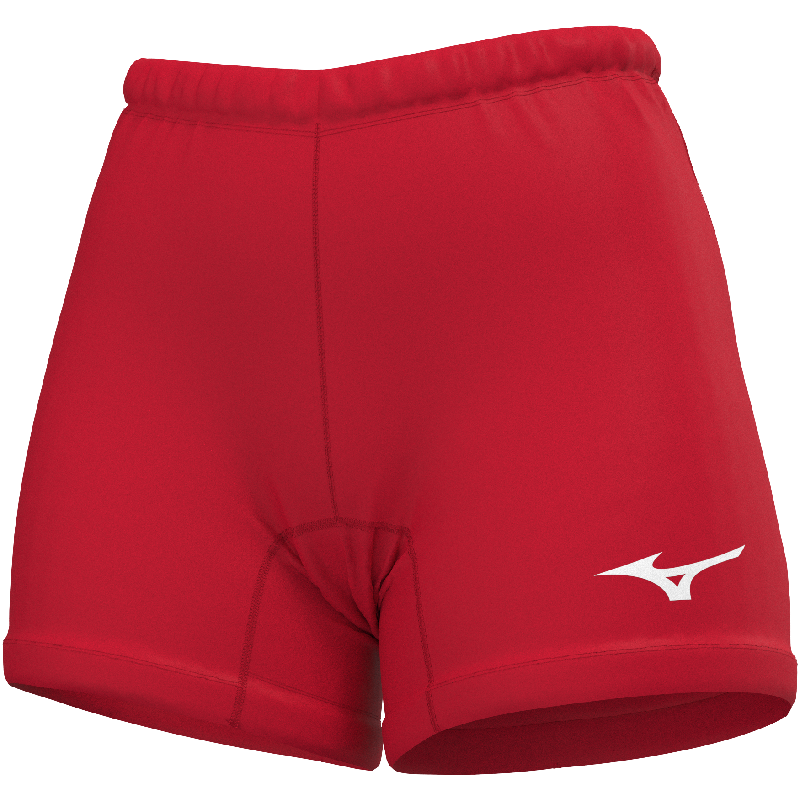 Mizuno Sportshorts Trad VB Longer – Damen | V2EBC761 – Rot