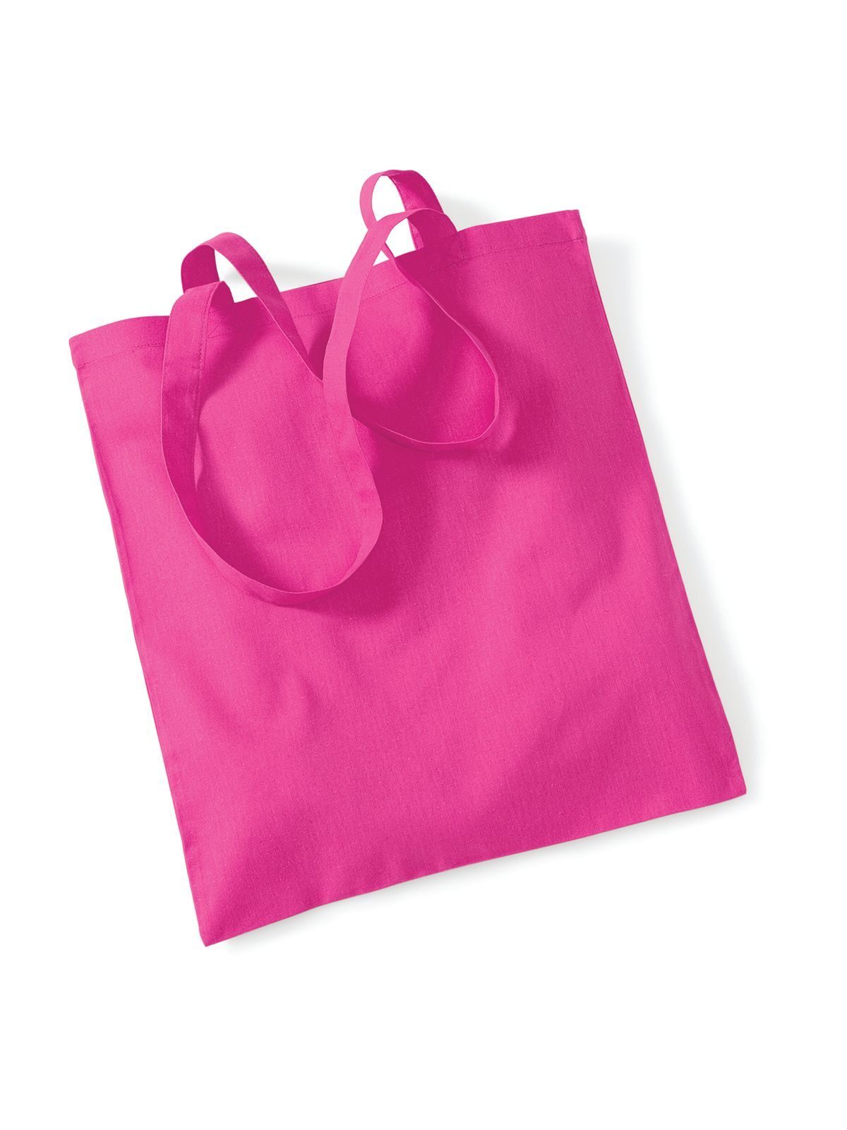 Shopper Bag For Life - Long Handles Herren Tasche / Rucksack – Westford Mill – Farbe Fuchsia – individuell veredelbar