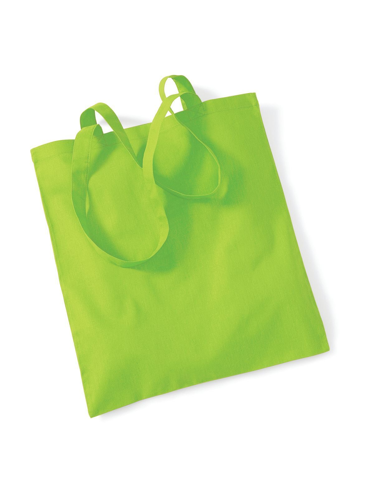 Shopper Bag For Life - Long Handles Herren Tasche / Rucksack – Westford Mill – Farbe lime green – individuell veredelbar
