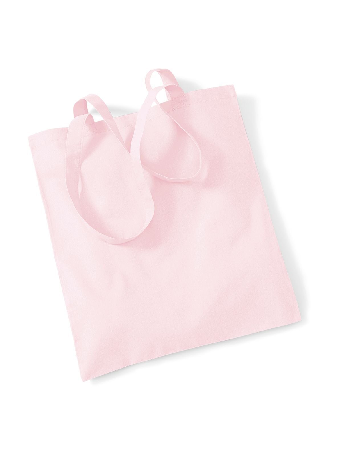 Shopper Bag For Life - Long Handles Herren Tasche / Rucksack – Westford Mill – Farbe pastel pink – individuell veredelbar