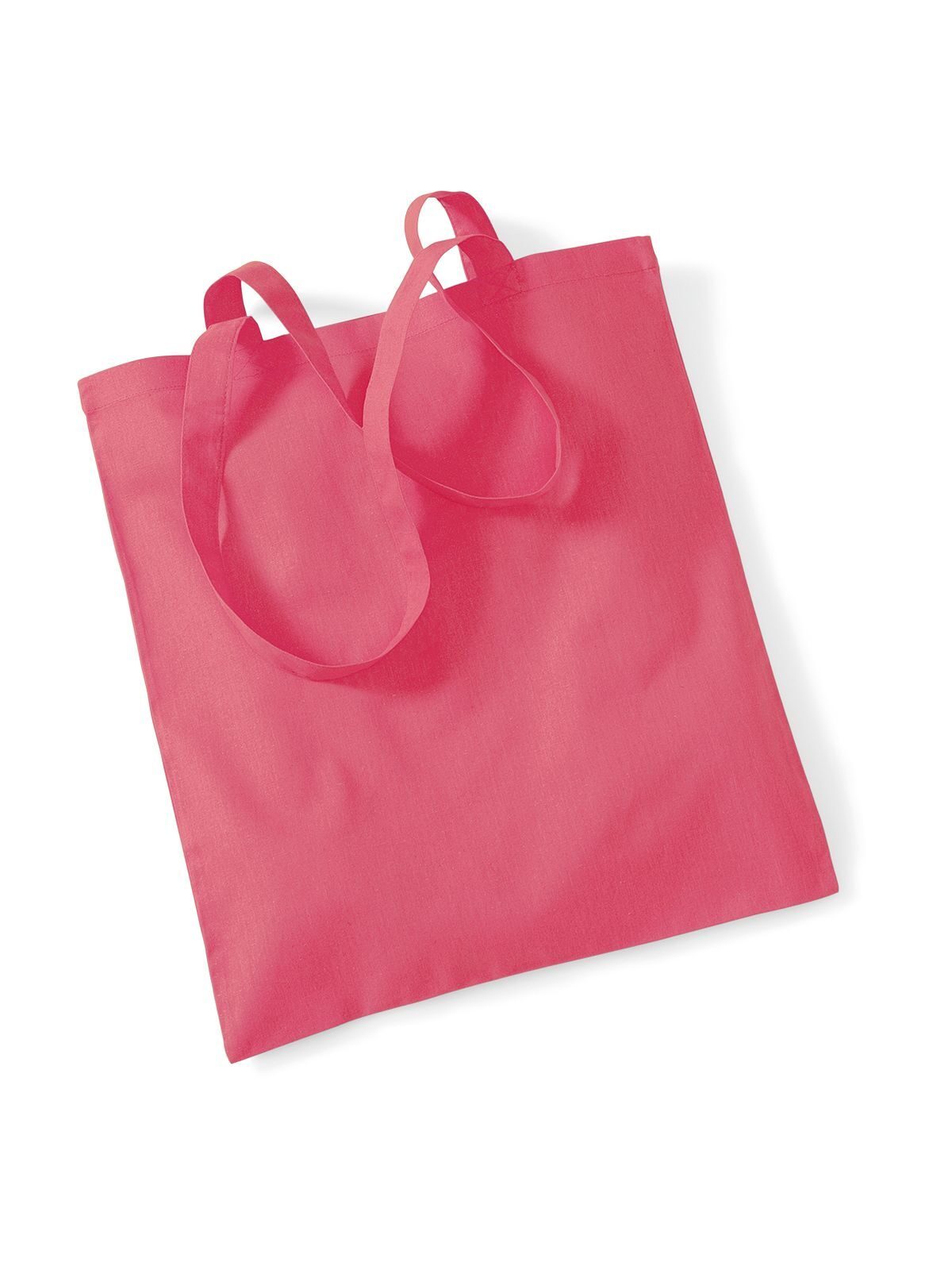 Shopper Bag For Life - Long Handles Herren Tasche / Rucksack – Westford Mill – Farbe raspberry pink – individuell veredelbar