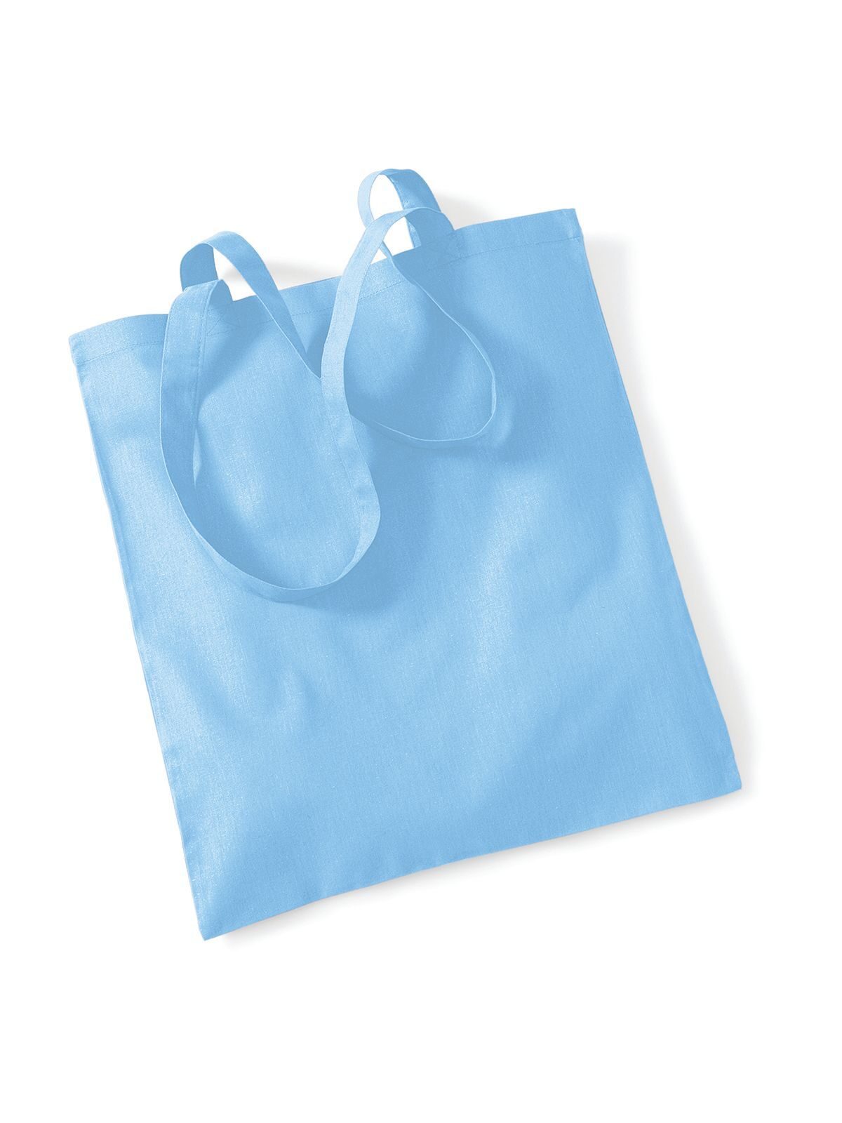 Shopper Bag For Life - Long Handles Herren Tasche / Rucksack – Westford Mill – Farbe Hellblau – individuell veredelbar