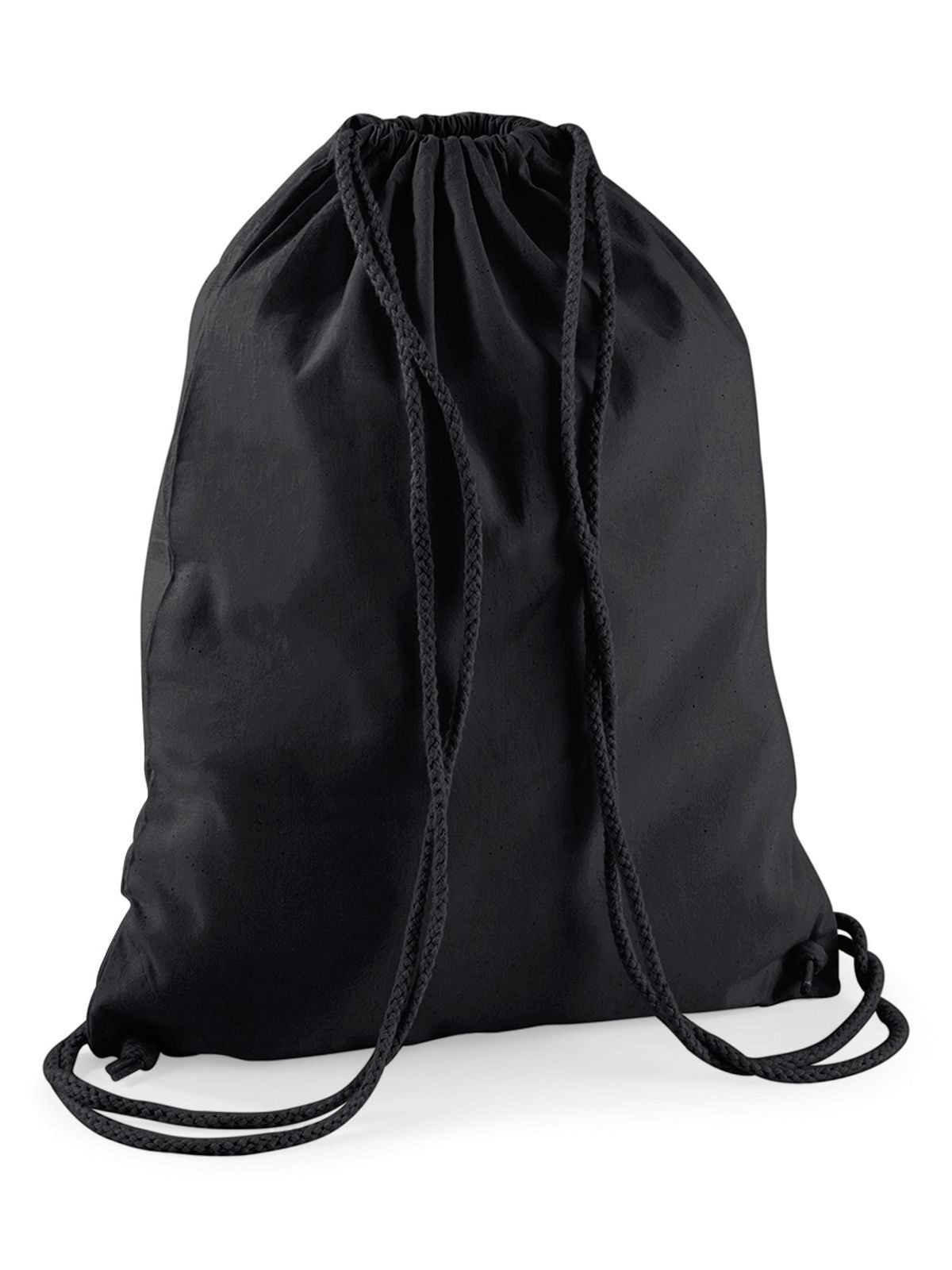 Cotton Gymsac Herren Tasche / Rucksack – Westford Mill – Farbe black/black – individuell veredelbar