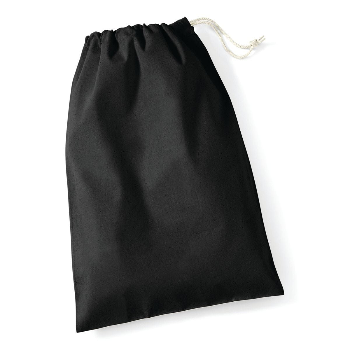 Sacchetto in cotone taglia L Tasche / Rucksack – Westford Mill – Farbe Schwarz – individuell veredelbar