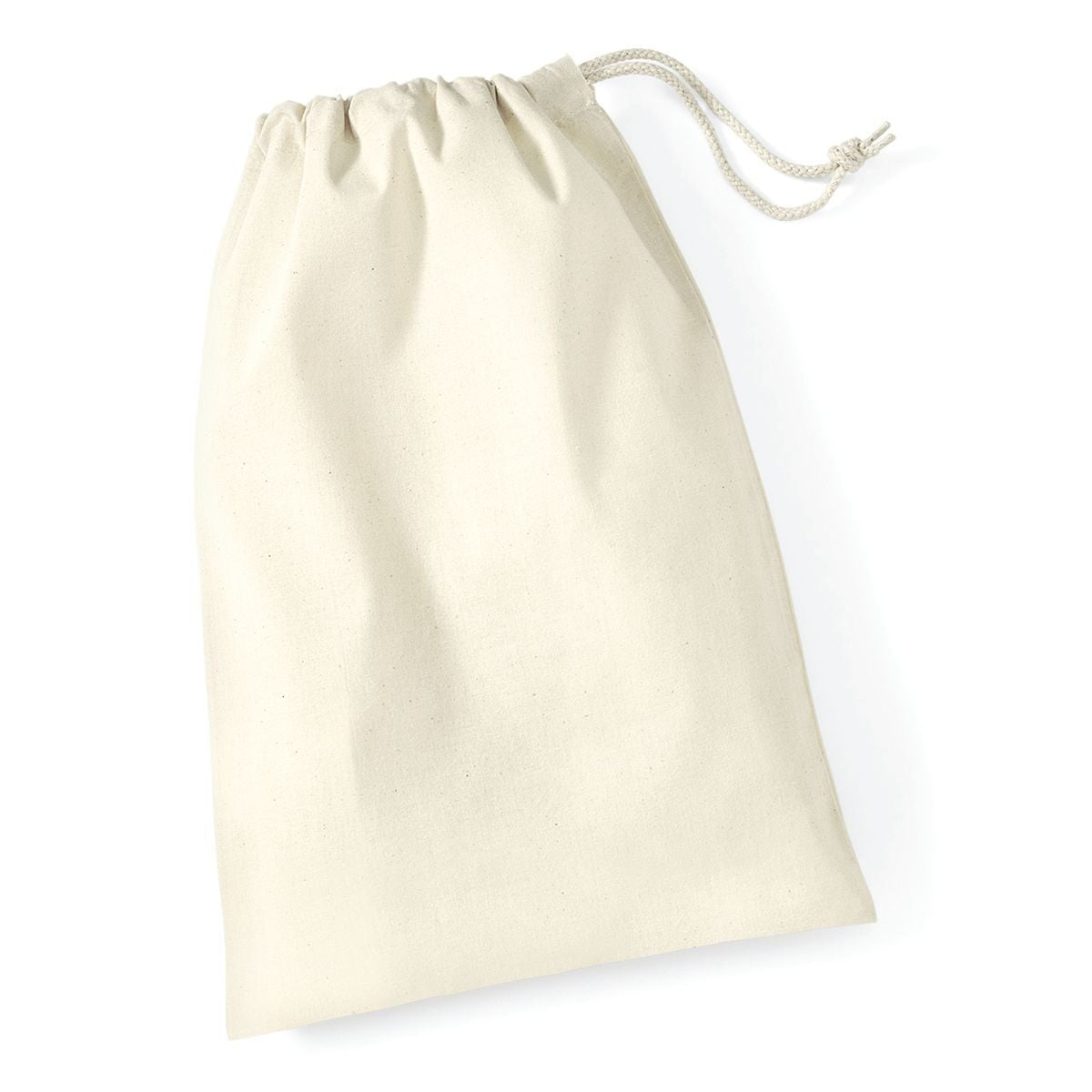 Sacchetto in cotone taglia M Tasche / Rucksack – Westford Mill – Farbe Natur – individuell veredelbar