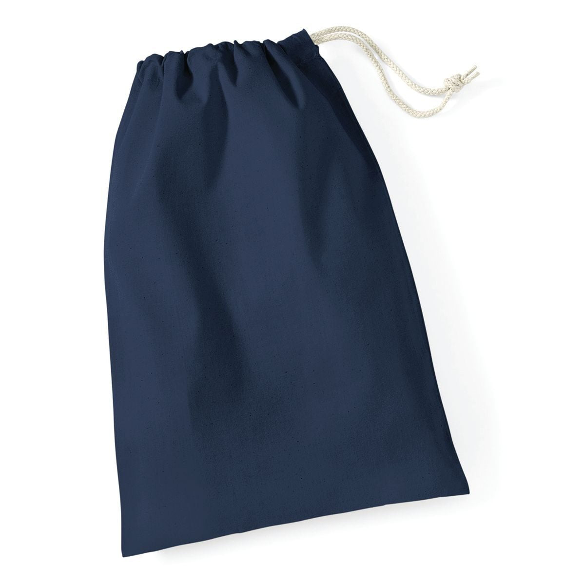 Sacchetto in cotone taglia M Tasche / Rucksack – Westford Mill – Farbe Navy – individuell veredelbar