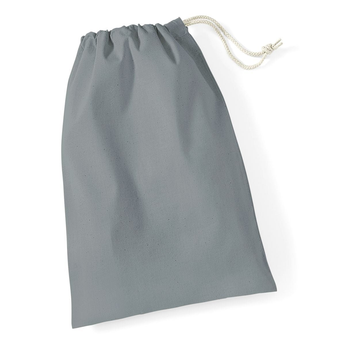 Sacchetto in cotone taglia M Tasche / Rucksack – Westford Mill – Farbe pure grey – individuell veredelbar