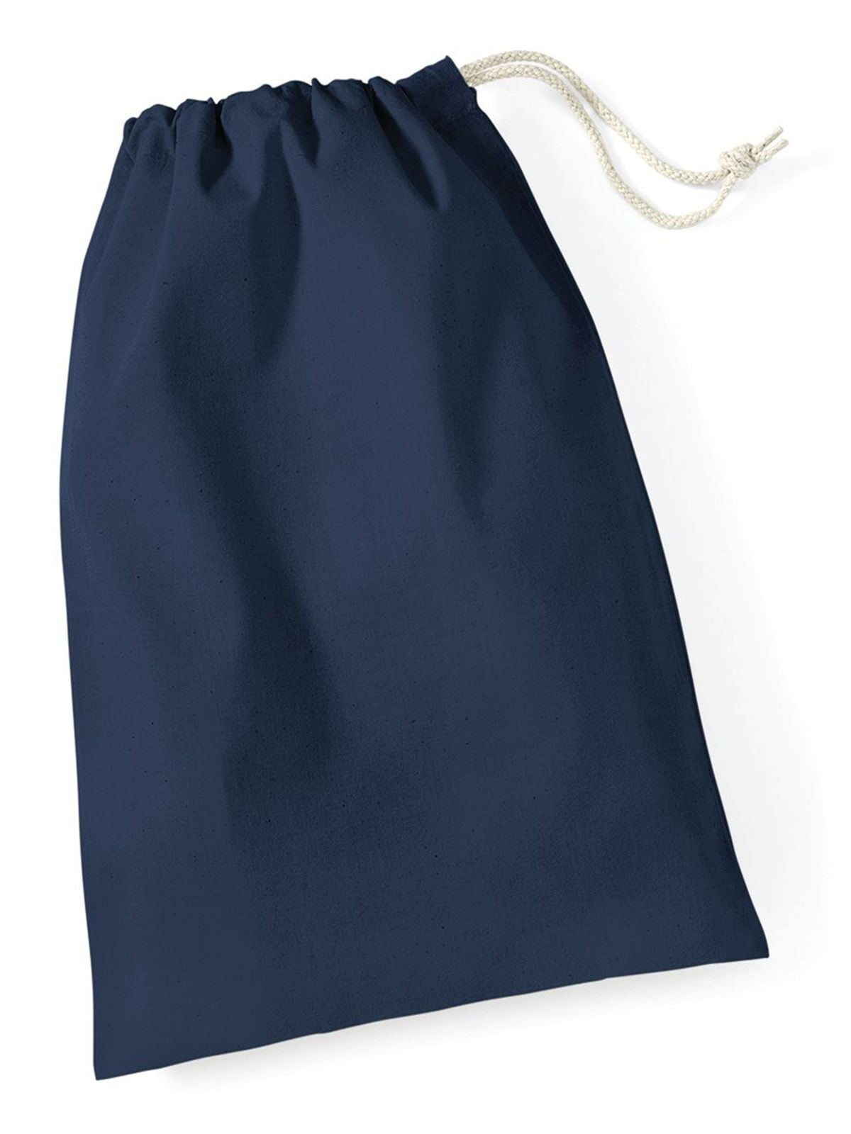 Sacchetto in cotone taglia S Tasche / Rucksack – Westford Mill – Farbe Navy – individuell veredelbar