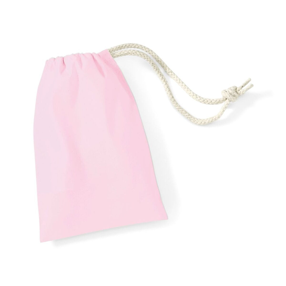 Sacchetto in cotone taglia XXS Tasche / Rucksack – Westford Mill – Farbe classic pink – individuell veredelbar