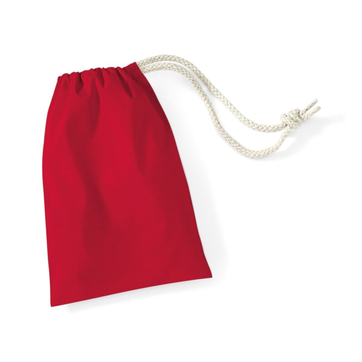Sacchetto in cotone taglia XXS Tasche / Rucksack – Westford Mill – Farbe classic red – individuell veredelbar