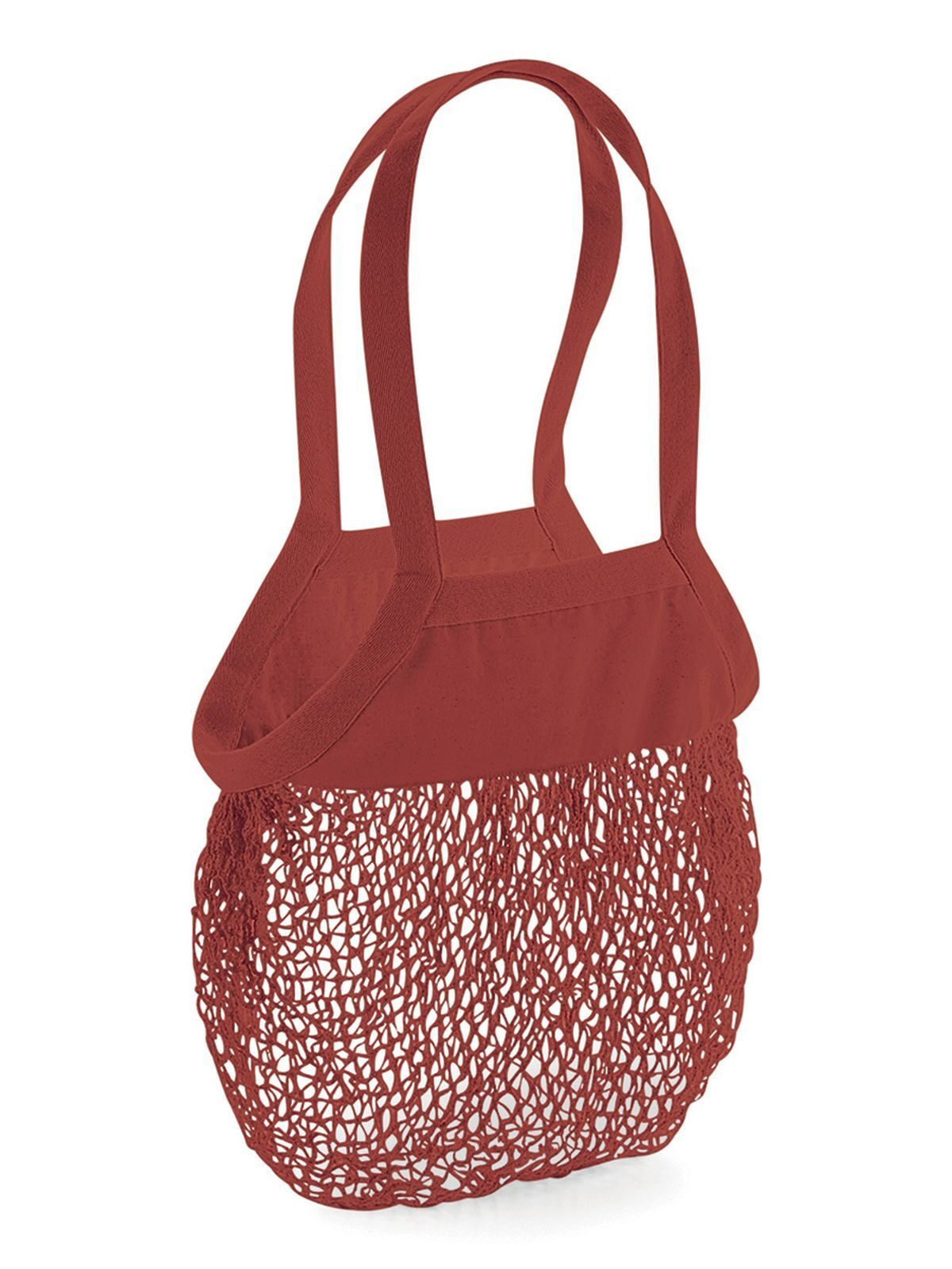 Organic Cotton Mesh Grocery Bag Herren Tasche / Rucksack – Westford Mill – Farbe Rost – individuell veredelbar