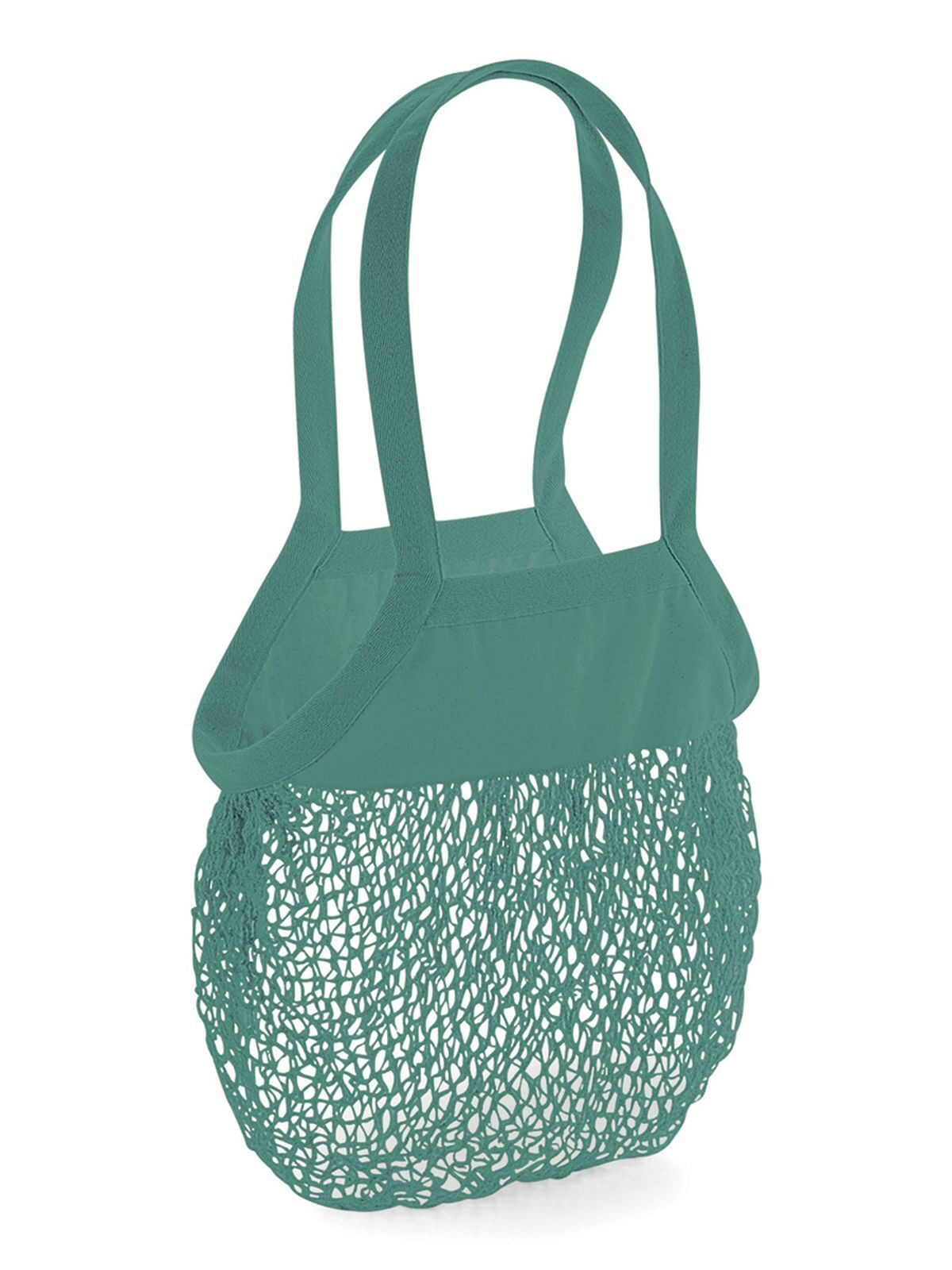 Organic Cotton Mesh Grocery Bag Herren Tasche / Rucksack – Westford Mill – Farbe sage green – individuell veredelbar