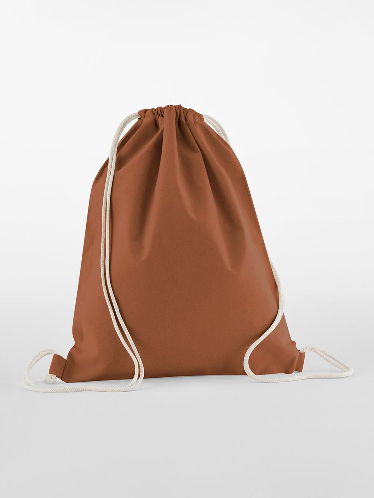 Organic Cotton InCo. Gymsac Herren Tasche / Rucksack – Westford Mill – Farbe terracotta – individuell veredelbar