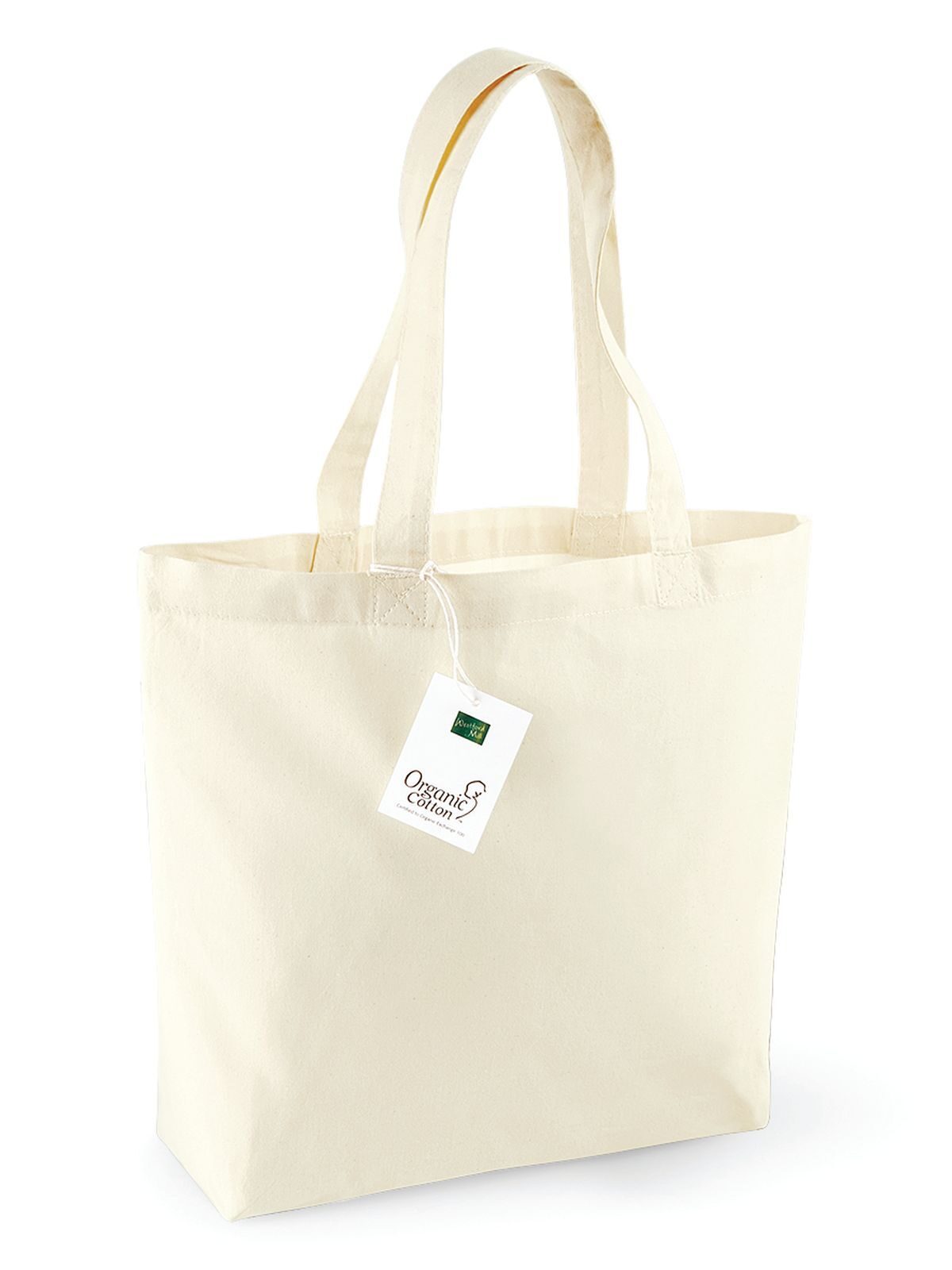 Organic Cotton Shopper Herren Tasche / Rucksack – Westford Mill – Farbe Natur – individuell veredelbar