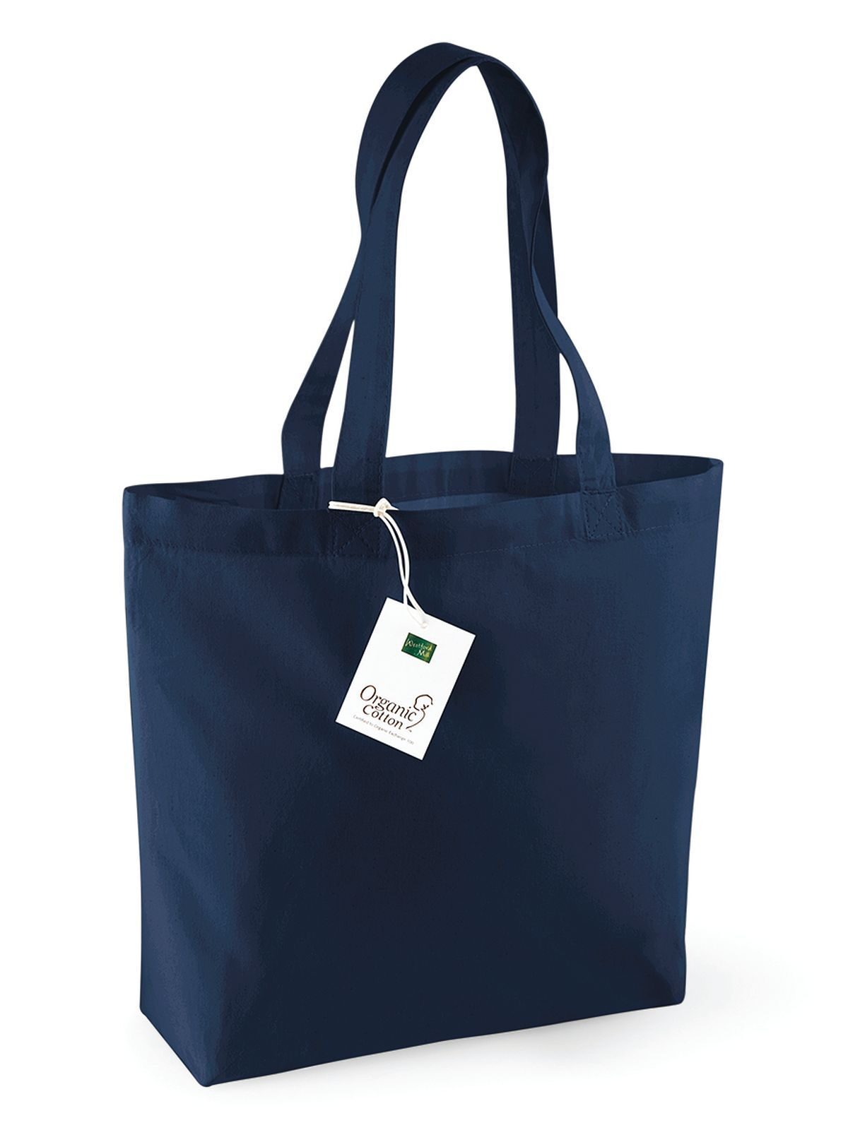 Organic Cotton Shopper Herren Tasche / Rucksack – Westford Mill – Farbe Navy – individuell veredelbar
