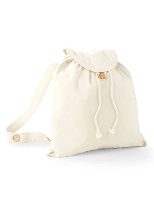Organic Festival Backpack Herren Tasche / Rucksack – Westford Mill – Farbe Natur – individuell veredelbar