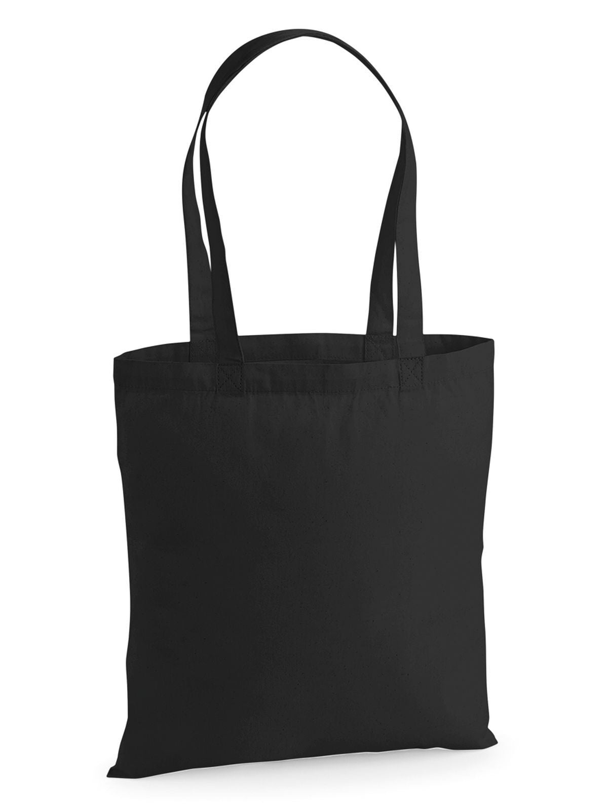 Premium Cotton Tote Herren Tasche / Rucksack – Westford Mill – Farbe Schwarz – individuell veredelbar