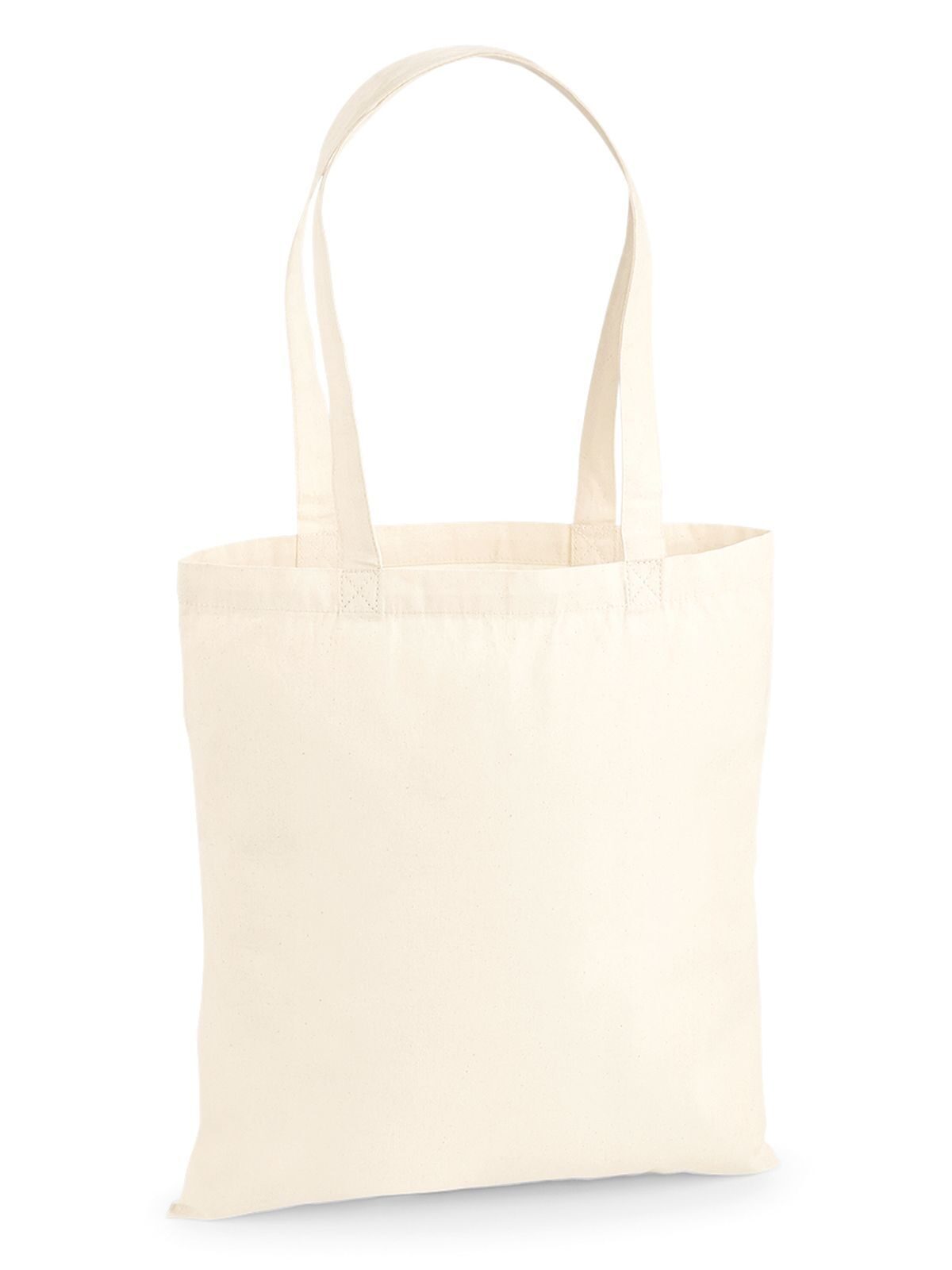 Premium Cotton Tote Herren Tasche / Rucksack – Westford Mill – Farbe Natur – individuell veredelbar