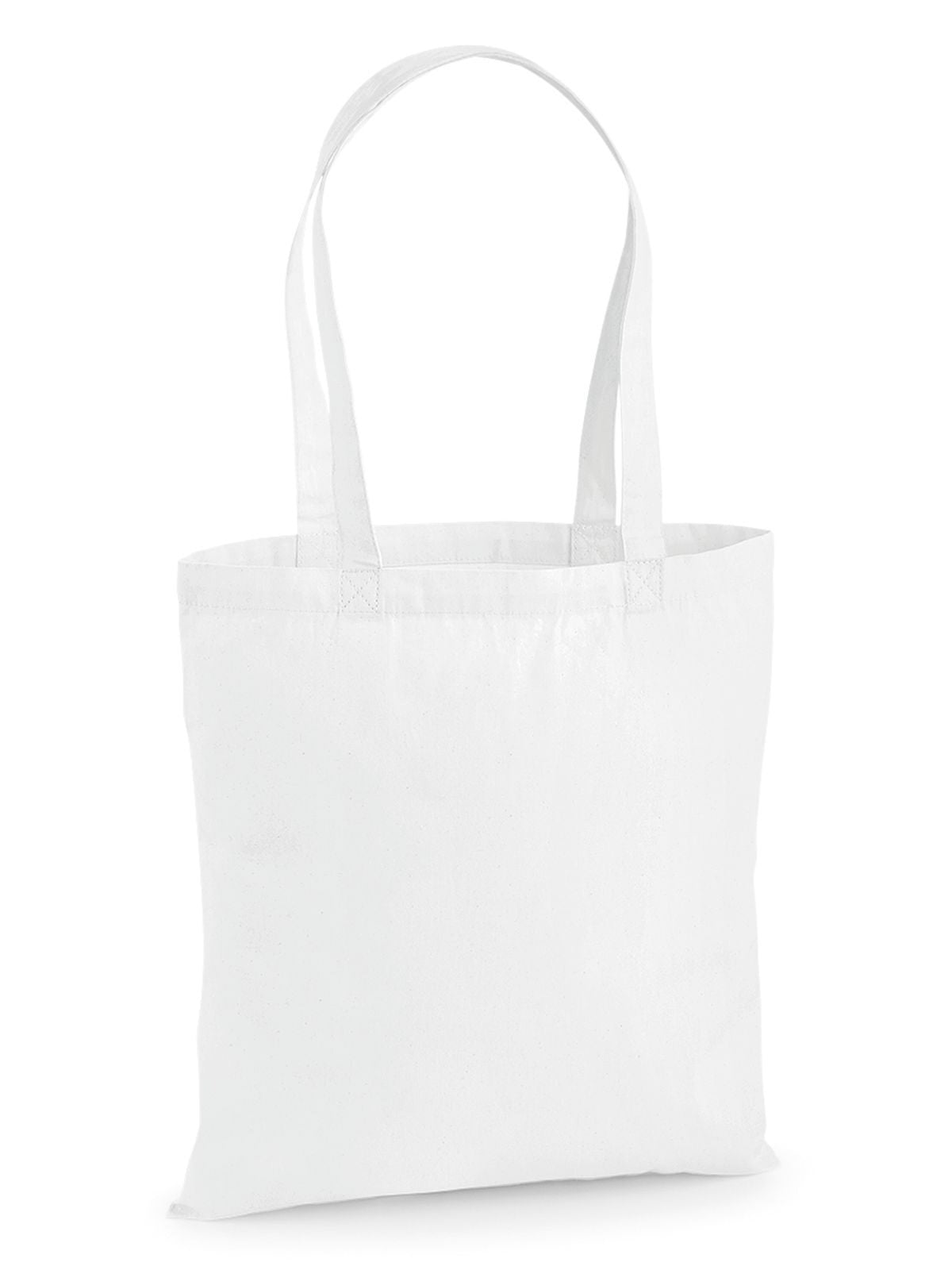 Premium Cotton Tote Herren Tasche / Rucksack – Westford Mill – Farbe Weiß – individuell veredelbar