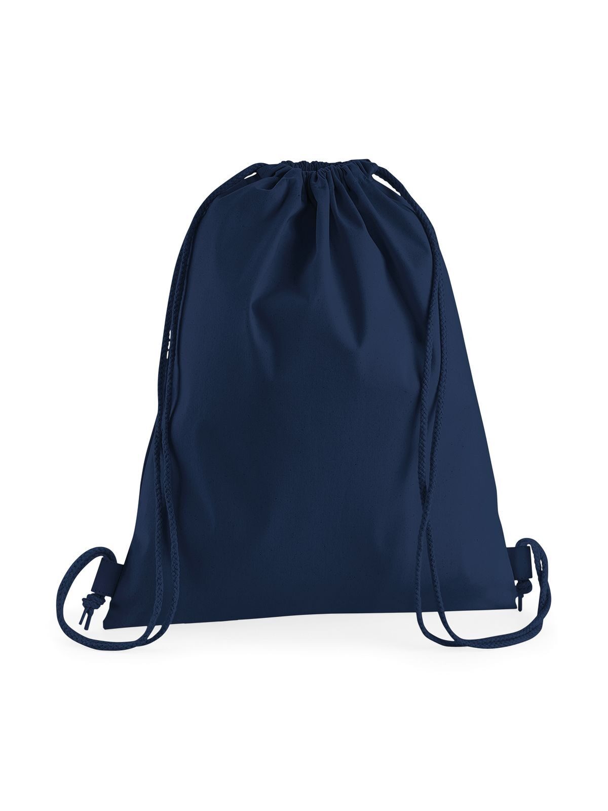 Premium Cotton Gymsac Herren Tasche / Rucksack – Westford Mill – Farbe french navy – individuell veredelbar