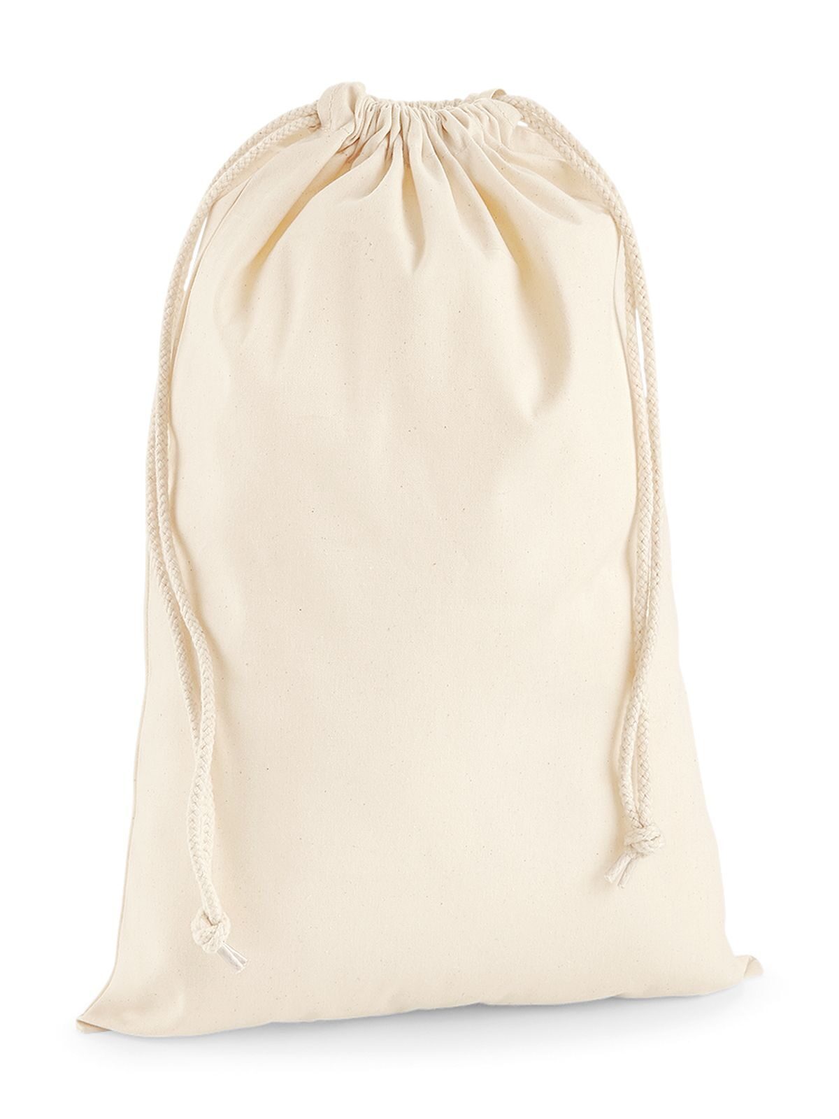 Premium Cotton Stuff Bag L Herren Tasche / Rucksack – Westford Mill – Farbe Natur – individuell veredelbar