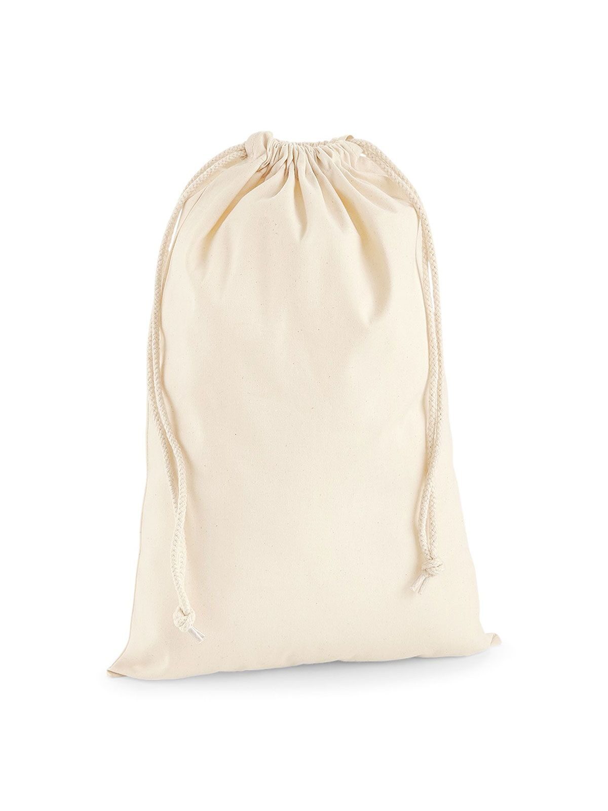 Premium Cotton Stuff Bag Herren Tasche / Rucksack – Westford Mill – Farbe Natur – individuell veredelbar