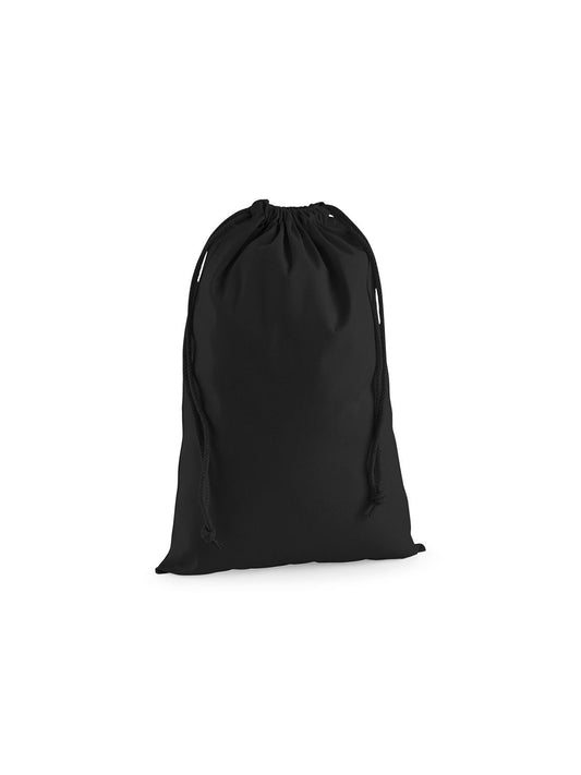 Premium Cotton Stuff Bag XS Herren Tasche / Rucksack – Westford Mill – Farbe Schwarz – individuell veredelbar
