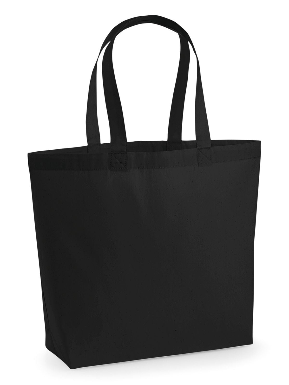 Premium Cotton Maxi Tote Herren Tasche / Rucksack – Westford Mill – Farbe Schwarz – individuell veredelbar