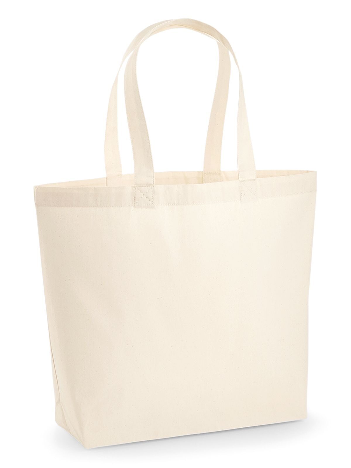 Premium Cotton Maxi Tote Herren Tasche / Rucksack – Westford Mill – Farbe Natur – individuell veredelbar