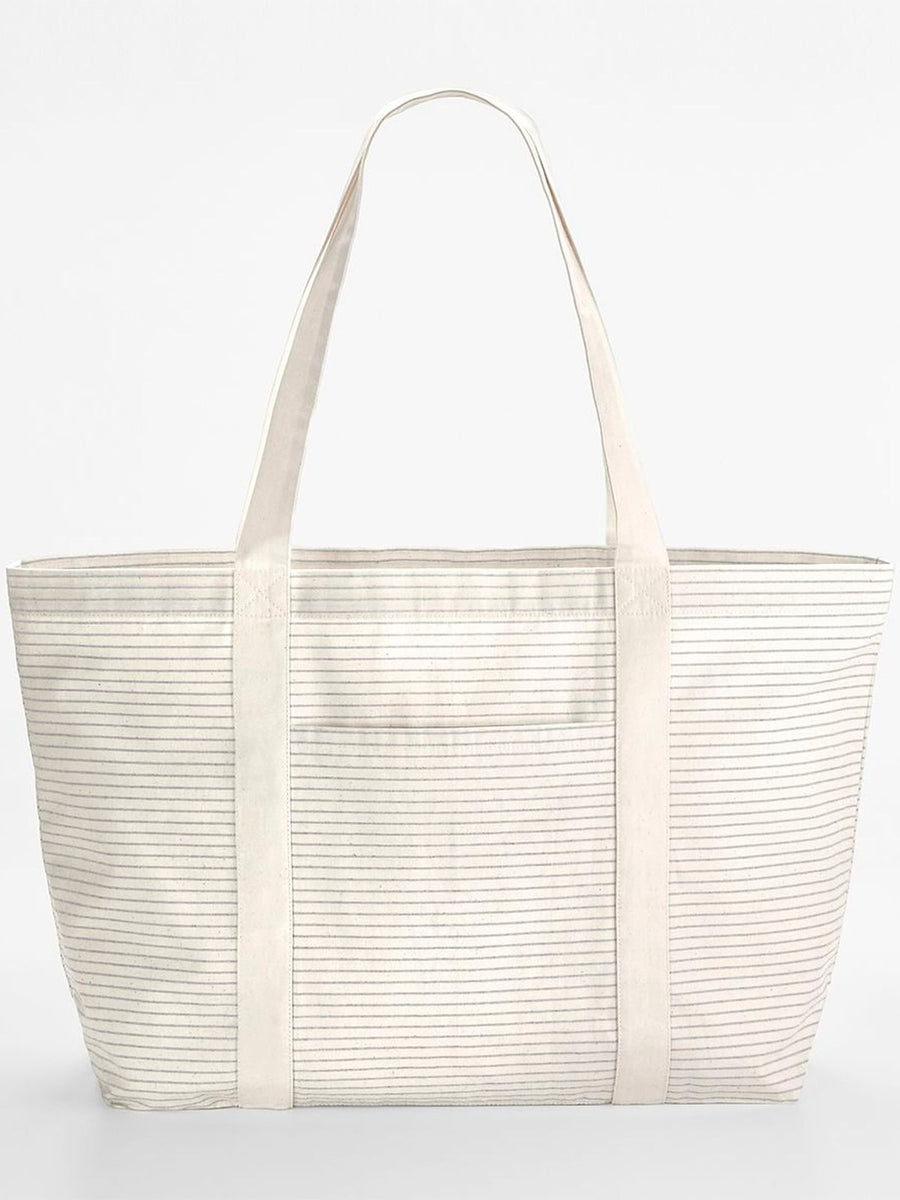 Striped Organic Cotton Shopper Men's Bag / Backpack – Westford Mill