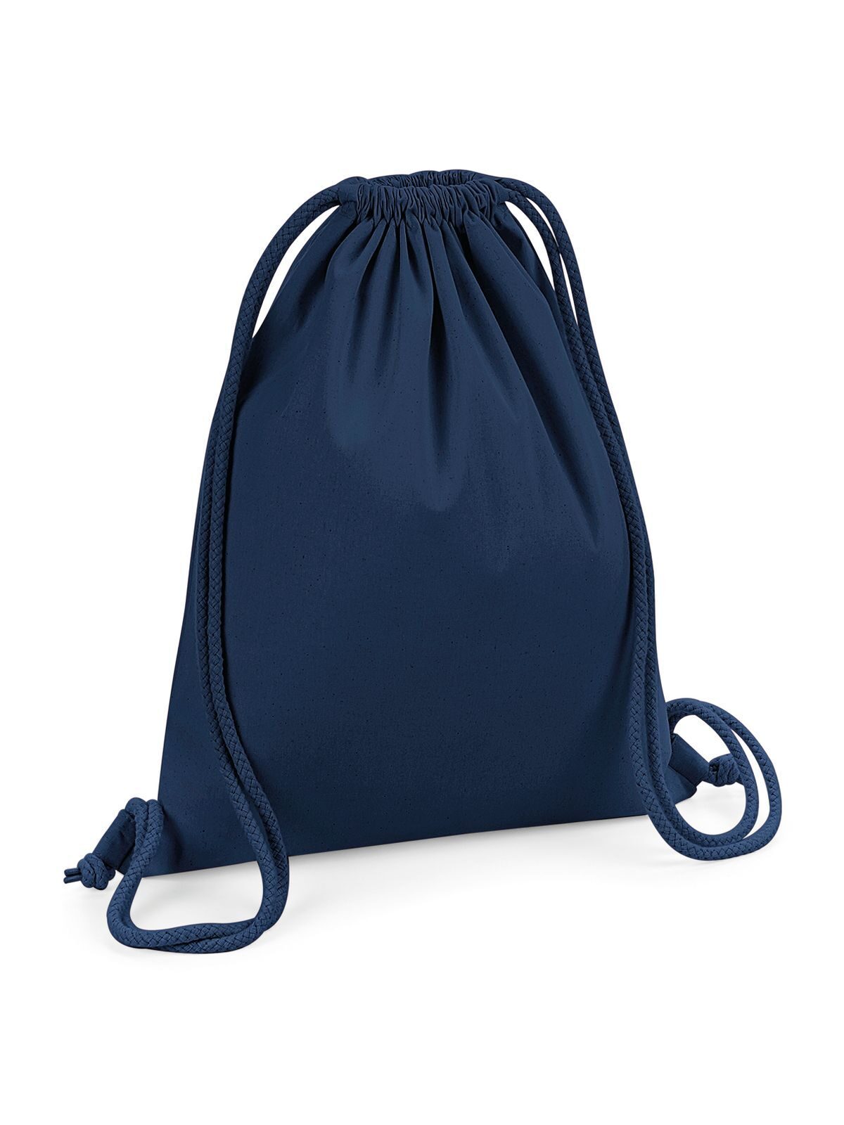 Organic Premium Cotton Gymsac Herren Tasche / Rucksack – Westford Mill – Farbe french navy – individuell veredelbar