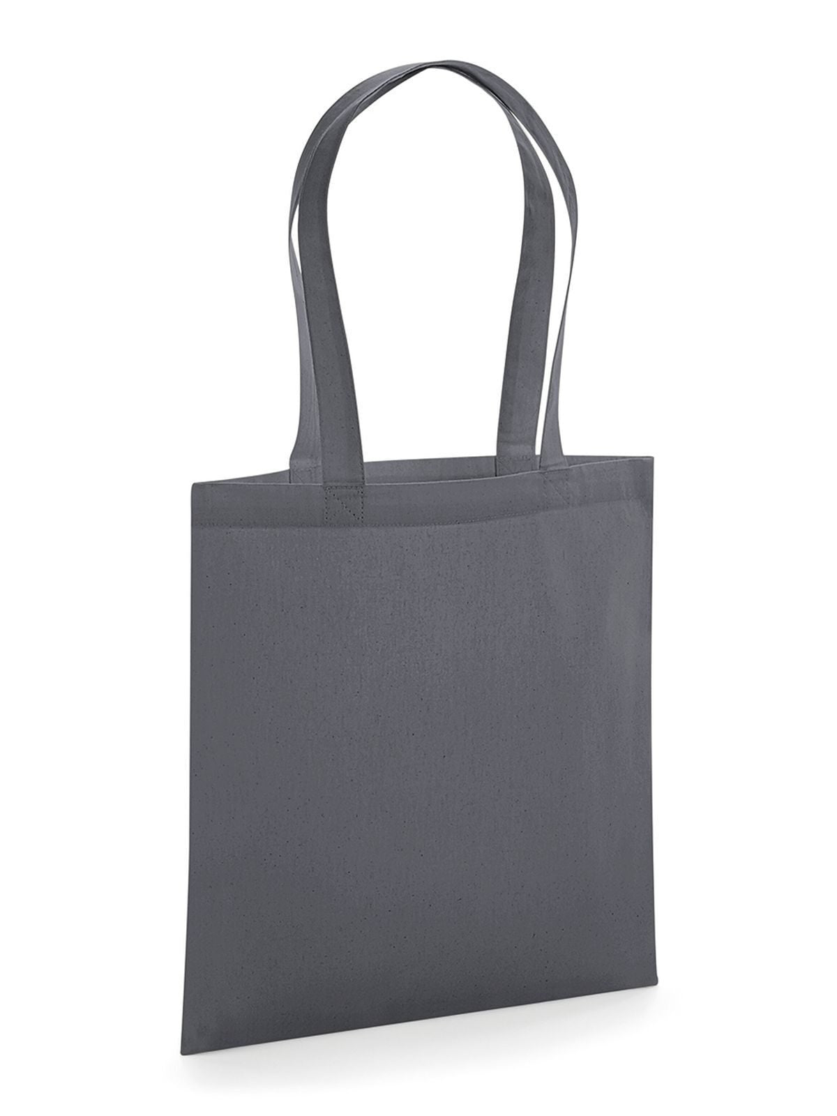 Organic Premium Cotton Tote Herren Tasche / Rucksack – Westford Mill – Farbe graphite grey – individuell veredelbar