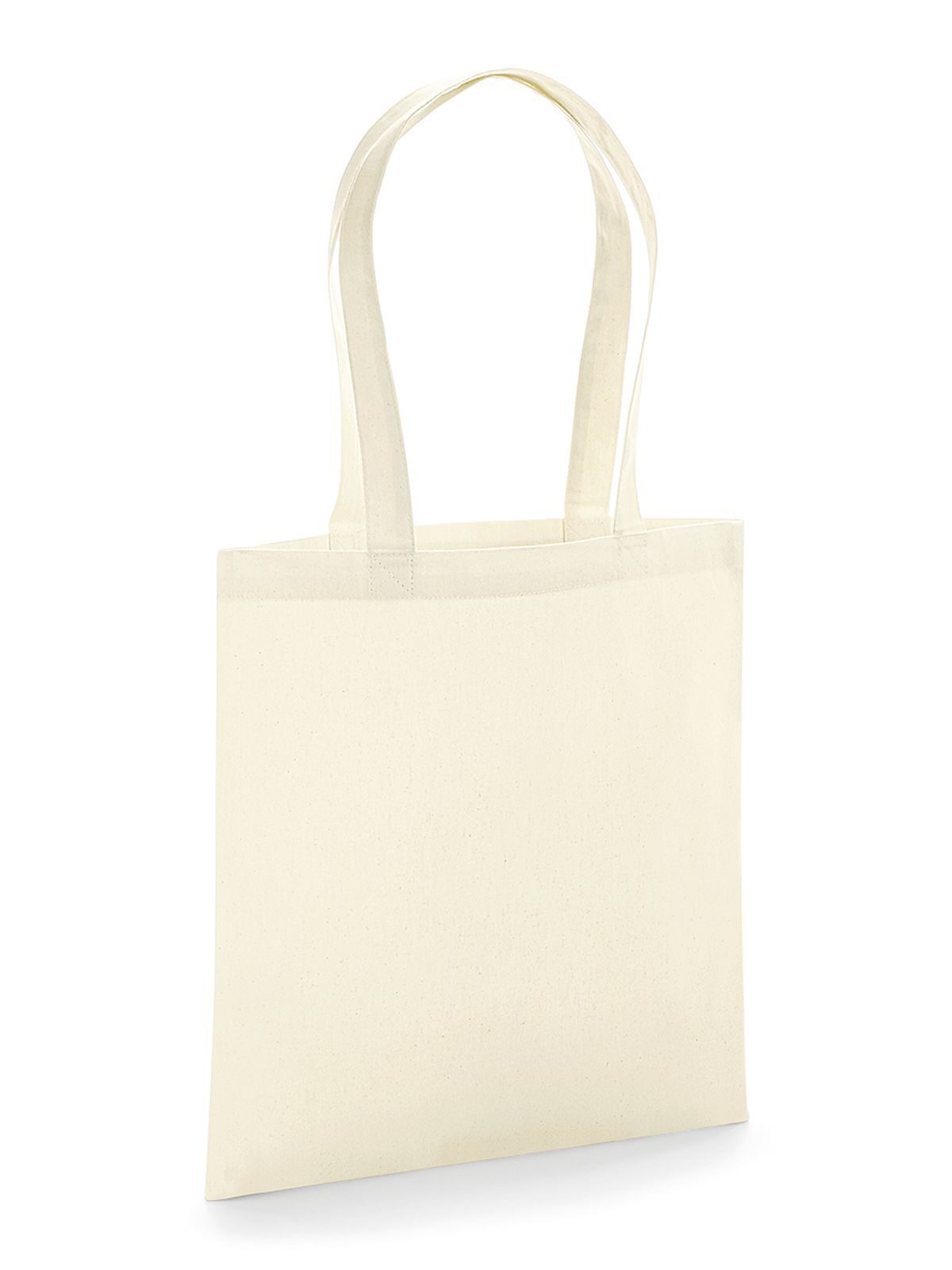 Organic Premium Cotton Tote Herren Tasche / Rucksack – Westford Mill – Farbe Natur – individuell veredelbar