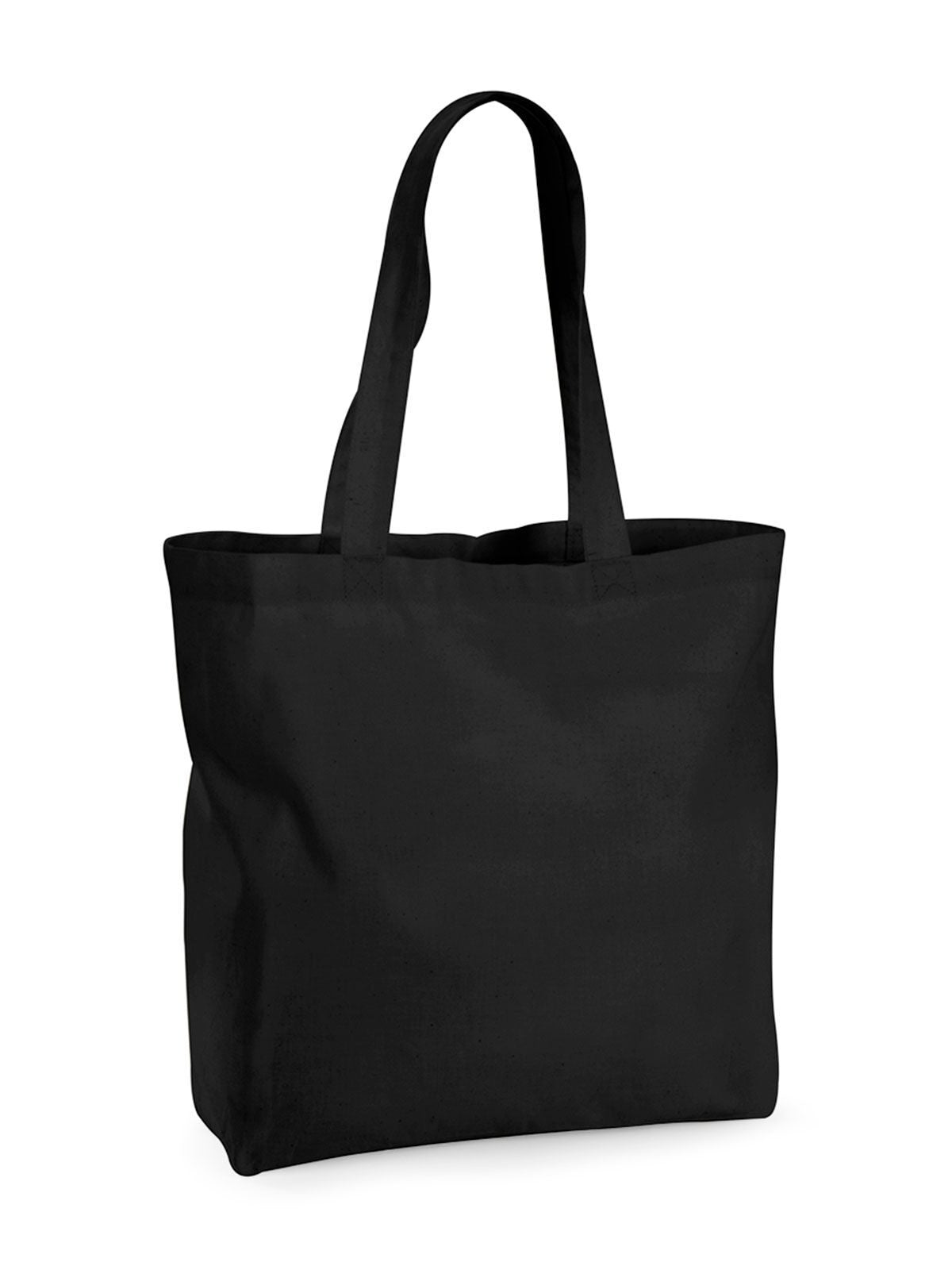 Organic Premium Cotton Maxi Tote Herren Tasche / Rucksack – Westford Mill – Farbe Schwarz – individuell veredelbar
