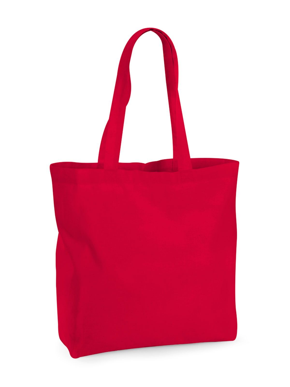 Organic Premium Cotton Maxi Tote Herren Tasche / Rucksack – Westford Mill – Farbe classic red – individuell veredelbar
