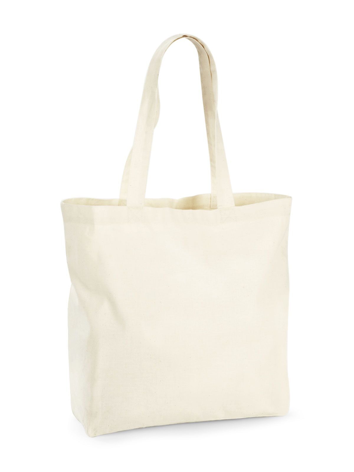 Organic Premium Cotton Maxi Tote Herren Tasche / Rucksack – Westford Mill – Farbe Natur – individuell veredelbar