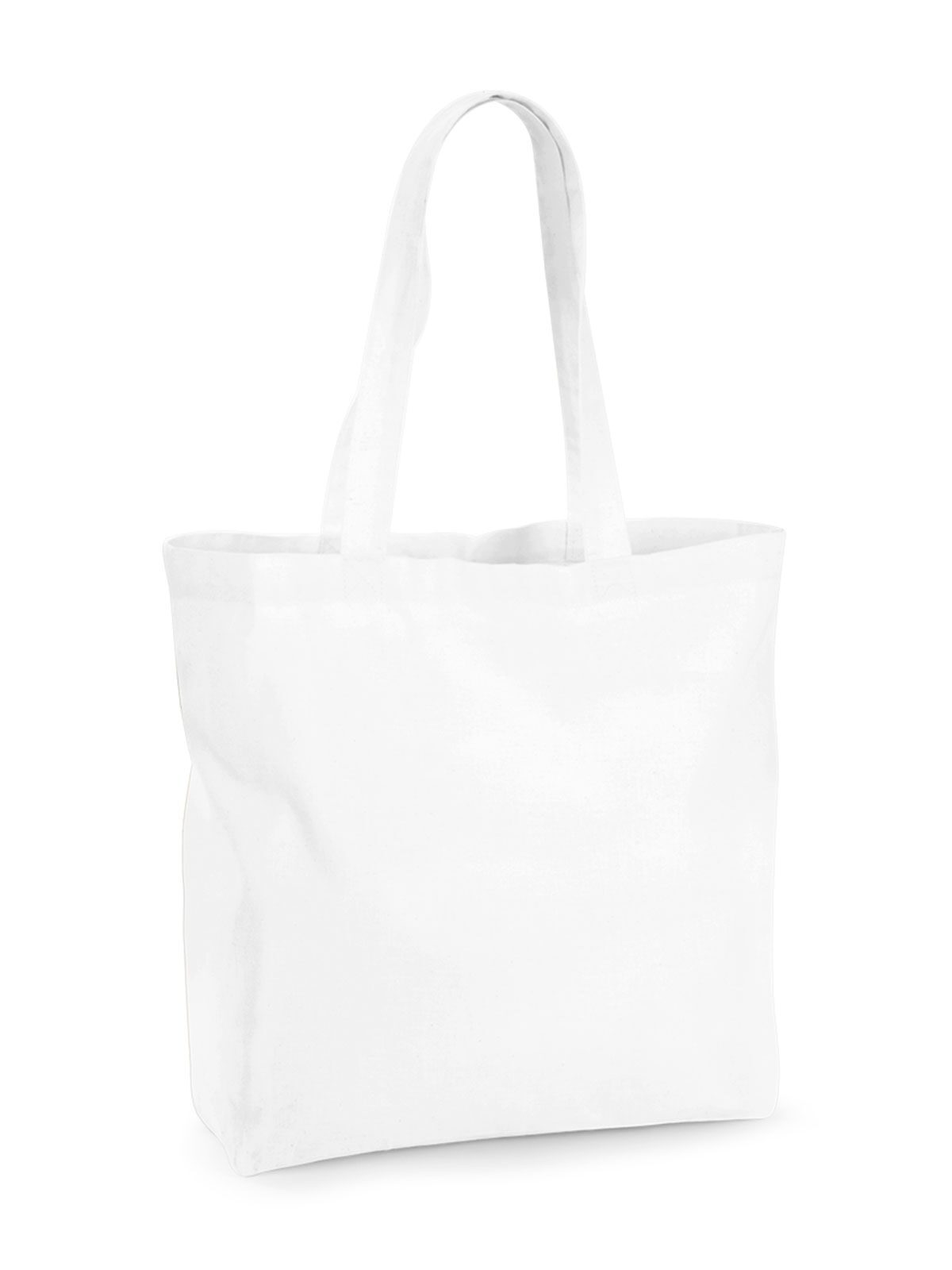 Organic Premium Cotton Maxi Tote Herren Tasche / Rucksack – Westford Mill – Farbe Weiß – individuell veredelbar