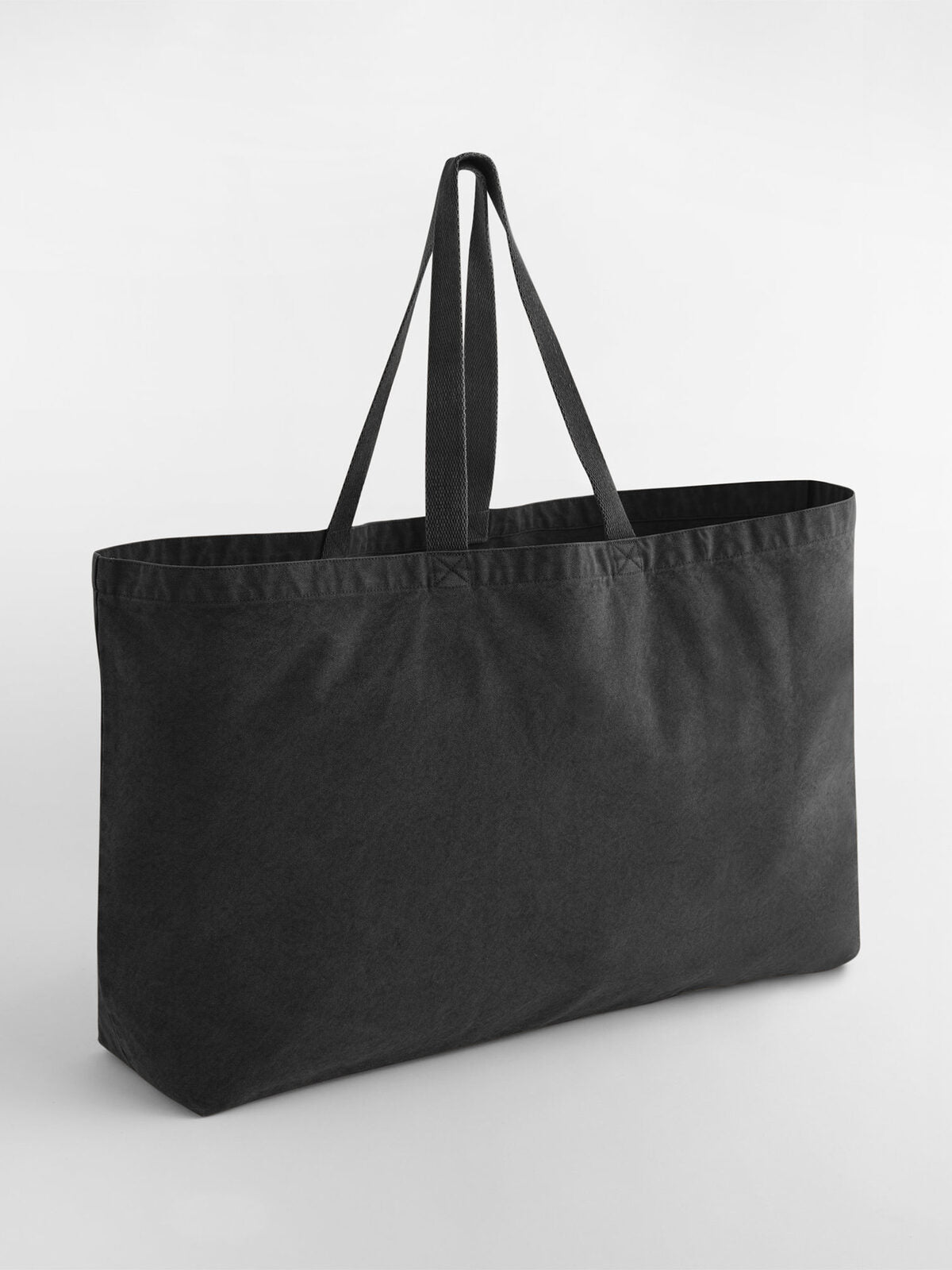 Borsa tote oversize tinta in capo Herren Tasche / Rucksack – Westford Mill – Farbe vintage black – individuell veredelbar