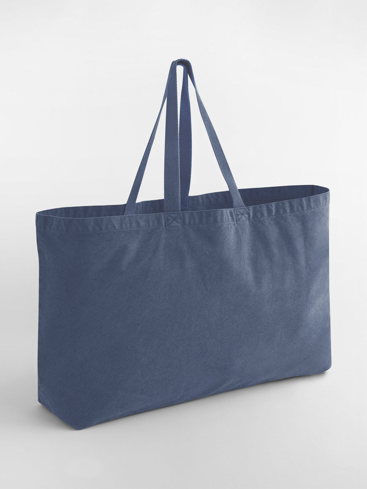 Borsa tote oversize tinta in capo Herren Tasche / Rucksack – Westford Mill – Farbe vintage denim – individuell veredelbar